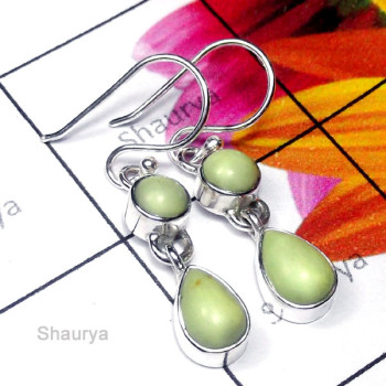 Cryso Prace E - SDE975-Pretty Design Natural Gemstone Silver Earring