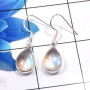 Rainbow Moonstone B - SPE903-Amazing 925 Sterling Silver Factory Handmade Earrings