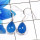 Blue Chalcedony O - SPE903-Amazing 925 Sterling Silver Factory Handmade Earrings