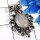 Rainbow Moonstone & Blue Topaz  A - SD648-925 Sterling Silver Amazing Handmade Designer Pendant Whol