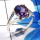 Amethyst C - SCR875-Charming 925 Sterling Silver Dazzling Designer New Look C