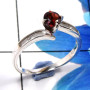 Garnet Cut F - SCR875-Charming 925 Sterling Silver Dazzling Designer New Look C