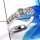 Blue Topaz O - SCR873-Lovely 925 Sterling Silver Fashionable Casting Rings Fact