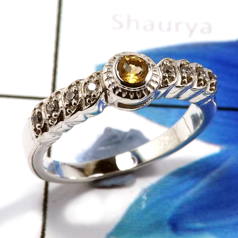 Citrine Cut A - SCR872-Amazing Party Look Casting Rings 925 Sterling Silver Fact Citrine Cut A - SCR872-Amazing Party Look Casting Rings 925 Sterling Silver Fact