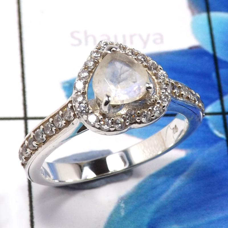 Rainbow Moonstone B - SCR872-Amazing Party Look Casting Rings 925 Sterling Silver Fact