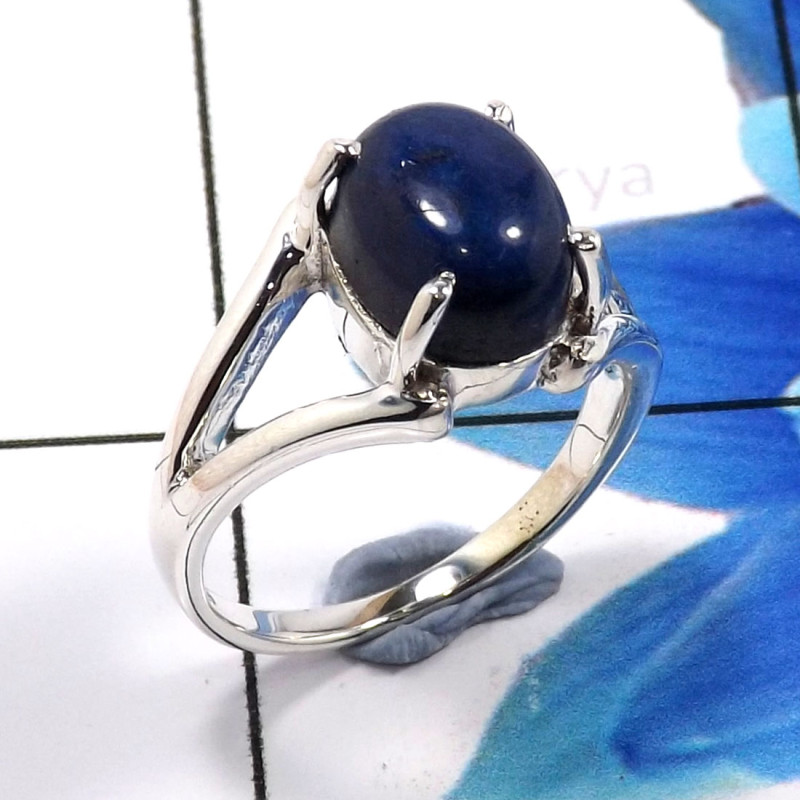Sodolite I - SCR872-Amazing Party Look Casting Rings 925 Sterling Silver Fact Sodolite I - SCR872-Amazing Party Look Casting Rings 925 Sterling Silver Fact