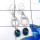 Crysocola F - BZE783-925 Sterling Silver Natural Designs Fashionable Bezel Ear