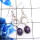 Charoite H - BZE783-925 Sterling Silver Natural Designs Fashionable Bezel Ear