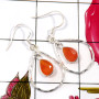 Carnelian Cut J - BZE773-Dazzling 925 Sterling Silver Fashionable Bezel Rings Comp