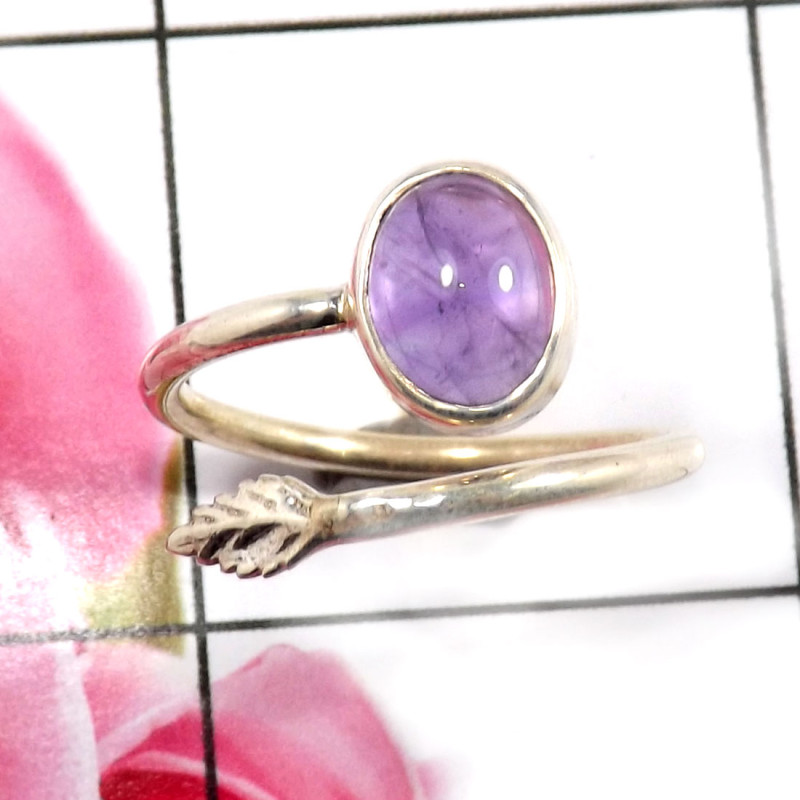 Amethyst Cab I - RSS913-Beautiful 925 Sterling Silver Preety Look Rings Wholesale Amethyst Cab I - RSS913-Beautiful 925 Sterling Silver Preety Look Rings Wholesale