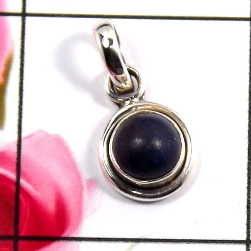 Lapis Lazuli H - SD642-Glamorous Factory Made Pendants 925 Sterling Silver Wholes