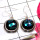 Dichroic Glass B - SDE763-925 Sterling Silver Lovely Dichroic Glass Earrings Factor