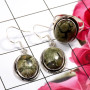 Rhyolite F - NDS956-Stunning Earring & Ring Set Company Made 925 Sterling Sil