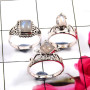 Rainbow Moonstone J - SVP824-Fabulous 3 Pcs Rainbow Moonstone Set Rings 925 Sterling S