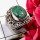 Tibet Turquoise E - SDR685-Geniune Multi Cab Gemstones Wholesale Designer Rings Manu