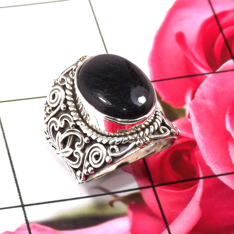 Black onyx G - SDR685-Geniune Multi Cab Gemstones Wholesale Designer Rings Manu Black onyx G - SDR685-Geniune Multi Cab Gemstones Wholesale Designer Rings Manu