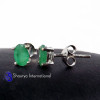 Emerald A - SFJ994-5x7 Oval Stunning Emerald Handmade 925 Sterling Silver Co