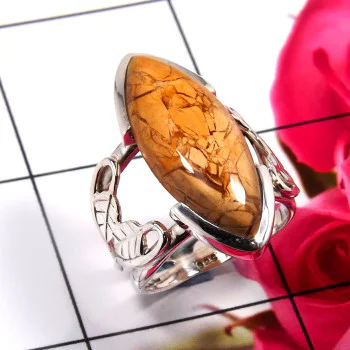 Brecciated Mookaite A - RSS892-925 Sterling Silver Dazzling Designer Handmade Rings Fact Brecciated Mookaite A - RSS892-925 Sterling Silver Dazzling Designer Handmade Rings Fact