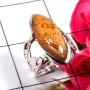 Brecciated Mookaite A - RSS892-925 Sterling Silver Dazzling Designer Handmade Rings Fact