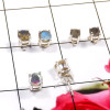 Labradorite Cut A - SSE865-Lovely 925 Sterling Company Made Stud Earrings Wholesale
