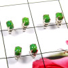 Green Turquoise F - SSE863-Glamorous Look Design 925 Sterling Silver Stud Earrings W