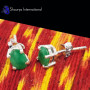 Emerald O - SFJ985-4x6 Glorious Emerald 925 Sterling Silver Stud Earrings Co