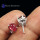 Pink Tourmaline  B - SFJ984-5x7 Oval 925 Sterling Silver Party Look Design Stud Earri