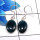 Neon Blue Apatite E - BZE769-Beautiful Party Look Design 925 Sterling Silver Bezel Ear