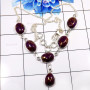 Purple Copper Turquoise G - BZN987-Charming Party Look Company Made Bezel Necklace 925 Sterl
