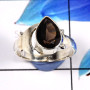 Smokey Cut B - RSS889-Lovely Part Wear Designer Rings 925 Sterling Silver Whole