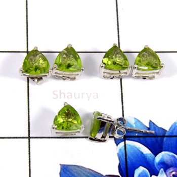 Peridot C - SSE853-Glamorous Party Look Design Fashionable Stud Earrings 925