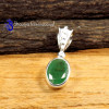Emerald D - SFJ963-Glorious Natural Emerald Trendy Pendants 925 Sterling Sil