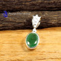Emerald D - SFJ963-Glorious Natural Emerald Trendy Pendants 925 Sterling Sil
