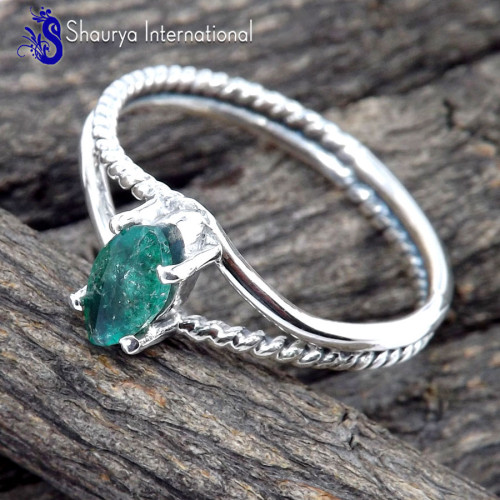 Emerald A - SFJ961-Attractive Look Designer Emerald Jewelry 925 Sterling Sil Emerald A - SFJ961-Attractive Look Designer Emerald Jewelry 925 Sterling Sil