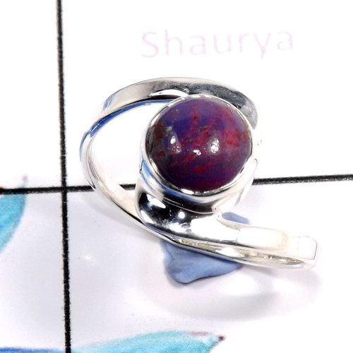 Purple Turquoise B - RBS902-Fabulous Company Handmade Light weight Jewelry 925 Sterli