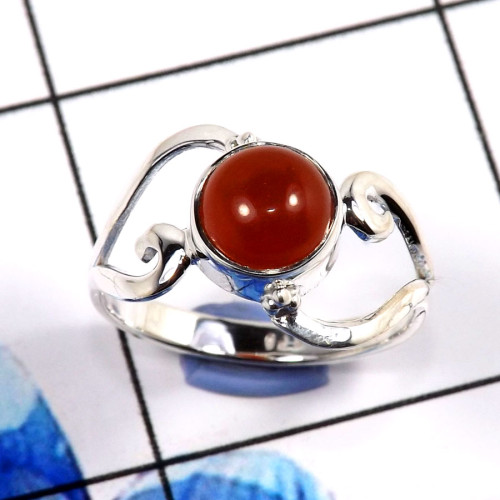 Red Onyx E - RBS899-Fabulous Trendy Designs In Baby Rings 925 Sterling Silver Red Onyx E - RBS899-Fabulous Trendy Designs In Baby Rings 925 Sterling Silver