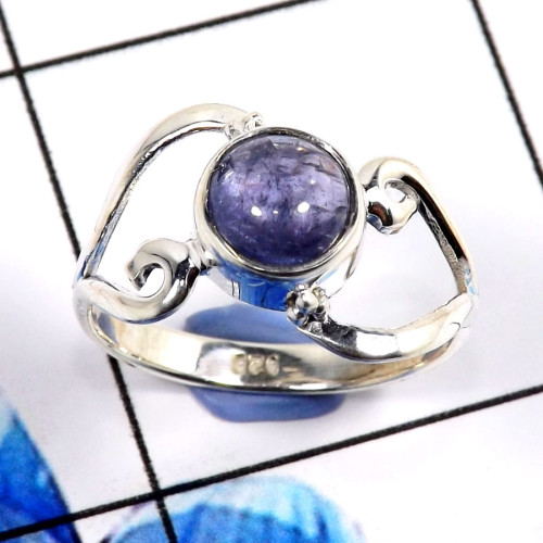 Tanzanite Cab O - RBS899-Fabulous Trendy Designs In Baby Rings 925 Sterling Silver Tanzanite Cab O - RBS899-Fabulous Trendy Designs In Baby Rings 925 Sterling Silver