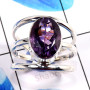 Amethyst Cut B - RSS882-Charming Cut Designs Party Look Rings 925 Sterling Silver