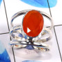 Carnelian Cut E - RSS882-Charming Cut Designs Party Look Rings 925 Sterling Silver