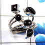 Black Onyx A - SDR665-Lovely New Look Designs Wholesale Handmade Rings 925 Ster