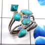 Crysocolla B - SDR665-Lovely New Look Designs Wholesale Handmade Rings 925 Ster
