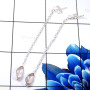 Rose Quartz H - BZE756-Glamorous Cut Gemstone Colourful Bezel Earrings 925 Sterl