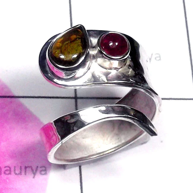 Tourmaline Cab L - SDR991-Exclusive Silver Gorgeous Gemstone Ring Tourmaline Cab L - SDR991-Exclusive Silver Gorgeous Gemstone Ring