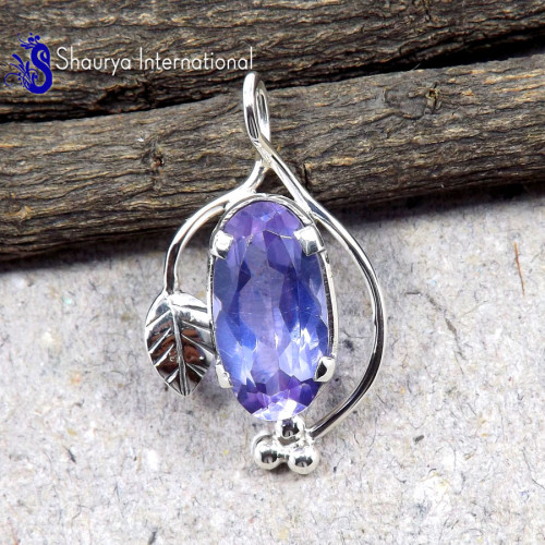 Alexandrite A - WFJ896-Color Changing Alexandrite 925 Silver Handmade Pendant Je Alexandrite A - WFJ896-Color Changing Alexandrite 925 Silver Handmade Pendant Je