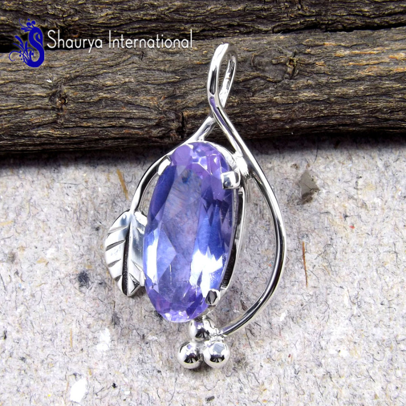 Alexandrite B - WFJ896-Color Changing Alexandrite 925 Silver Handmade Pendant Je Alexandrite B - WFJ896-Color Changing Alexandrite 925 Silver Handmade Pendant Je
