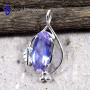 Alexandrite B - WFJ896-Color Changing Alexandrite 925 Silver Handmade Pendant Je