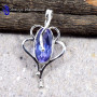 Alexandrite E - WFJ896-Color Changing Alexandrite 925 Silver Handmade Pendant Je