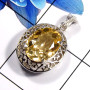 Citrine Cut C - WHS999-Fabulous  Citrine Cut Gemstone Designer Pendants 925 Ster
