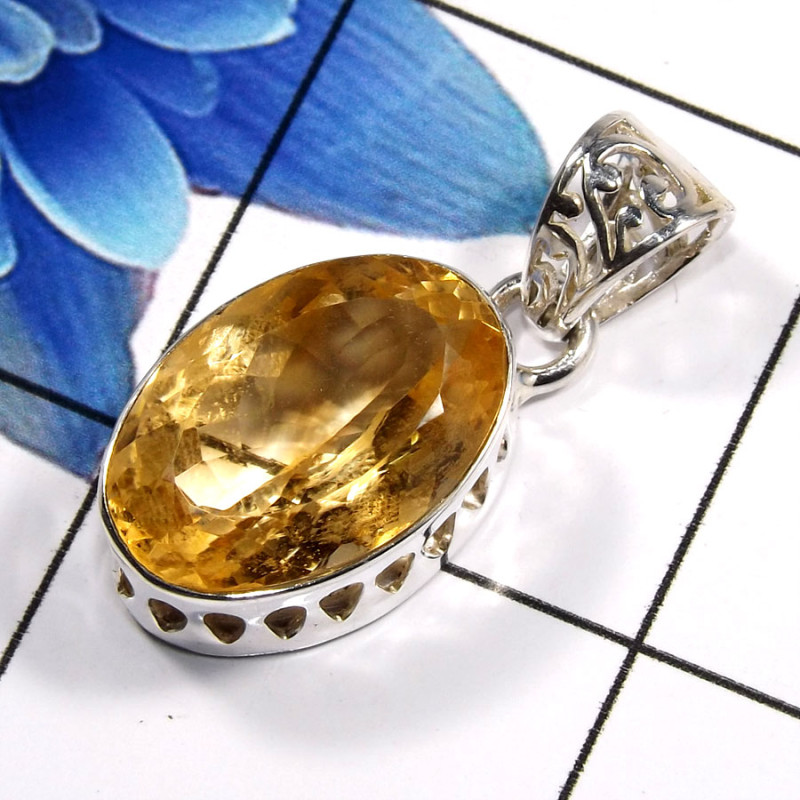 Citrine Cut D - WHS999-Fabulous Citrine Cut Gemstone Designer Pendants 925 Ster Citrine Cut D - WHS999-Fabulous Citrine Cut Gemstone Designer Pendants 925 Ster