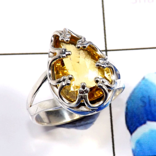 Citrine Cut F - WHS996-Trendy Citrine Cut Fashionable Designer Rings 925 Sterlin Citrine Cut F - WHS996-Trendy Citrine Cut Fashionable Designer Rings 925 Sterlin